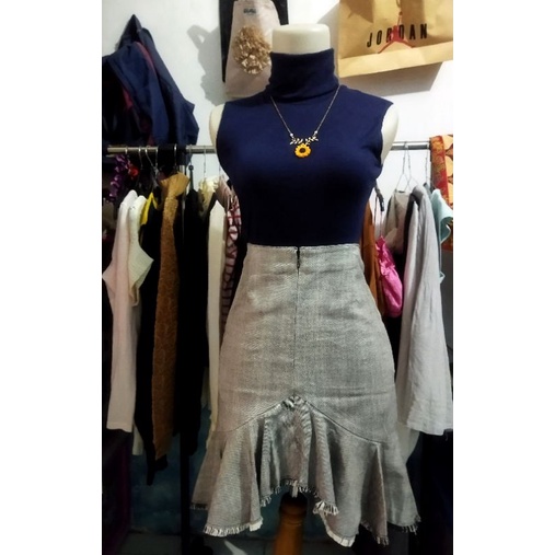 set daily korean style / vest rajut / knit turtleneck