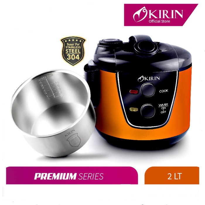 Magicom Kirin 2 Liter Panci Stainless KRC 389 New Orange