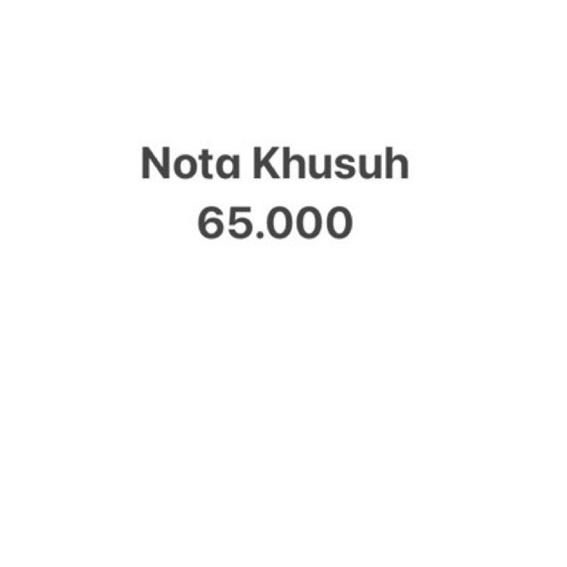 

Nota Pembelian 1 pcs Nota khusus Impor( khusus Live)