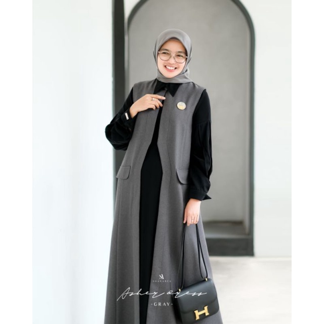 asher by shararea /shararea jakarta /Baju muslim hitam