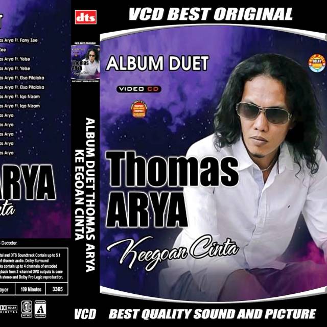 BELI 10 GRATIS 1~KASET VCD LAGU ALBUM DUET THOMAS ARYA KEEGOAN CINTA