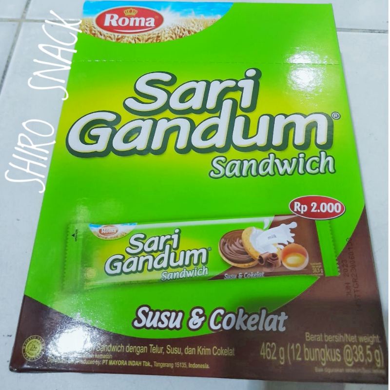 

Sari gandum kemasan sacet (12 × 38,5)