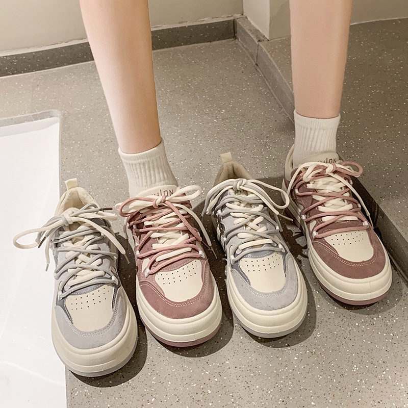 FREE KOTAK Sepatu Kets Wanita Tebal Shoes Perempuan Remaja Dewasa Kekinian Murah Terbaru Sepatu Sneakers Korean Style 039