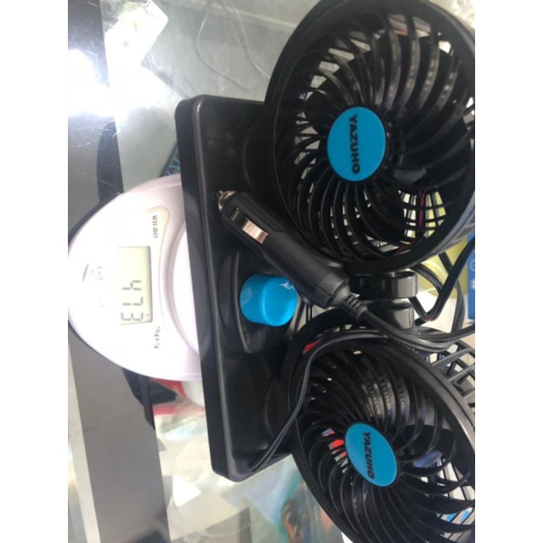 KYZUKU T-303/T-304 Kipas Angin Mobil Double Headed Fan / Kipas Angin Mobil 12Volt/24Volt Kipas Mobil