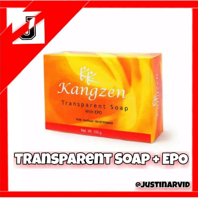 KK Kangzen Transparent Soap + EPO - Sabun Cuci Muka KK Indonesia (ORIGINAL PRODUCT)