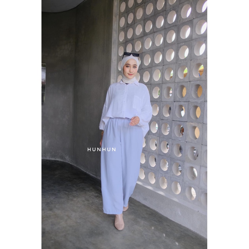 Premium Ribbon Pants Wolfish / Ansley Pants Celana Wolfish Panjang ANSLEY KULOT WOLFIS TALI JUMBO ANTI BENGAH DAILY KULOT HITS OOTD SELEBGRAM FASHION GROSIR Pusatgrosir_solo