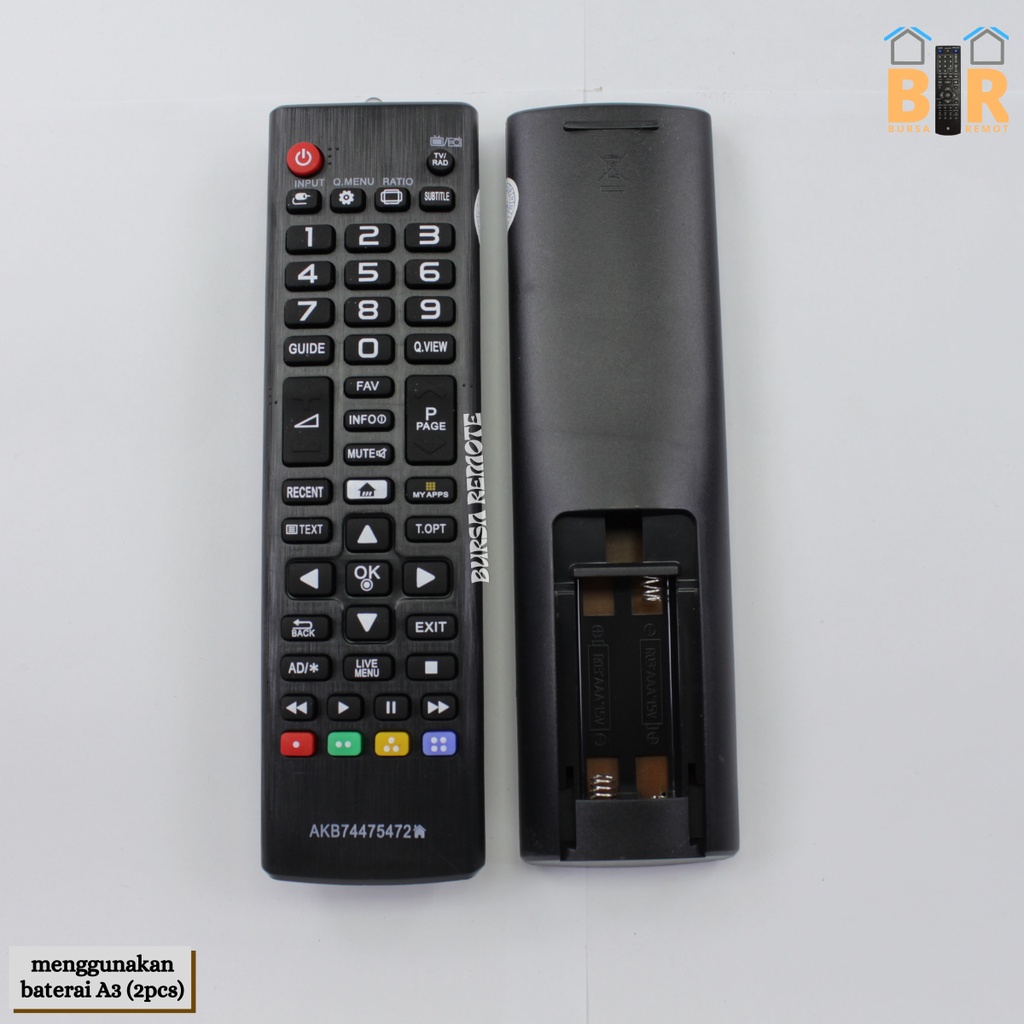 Remot Remote TV LG Led Lcd USB Movie AKB74475472 Ecer dan Grosir