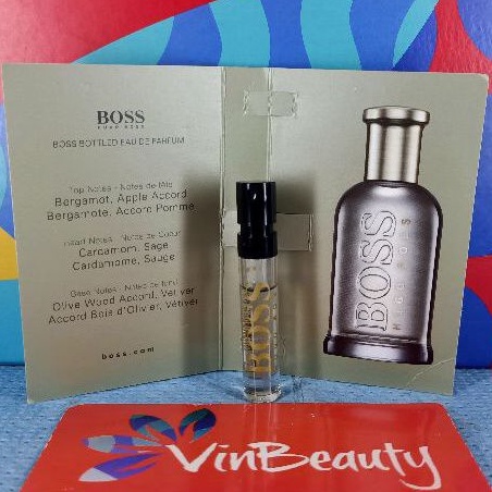 Vial Parfum OriginaL Hugo Boss Boss Bottled EDP 1.2 ml For Men Murah