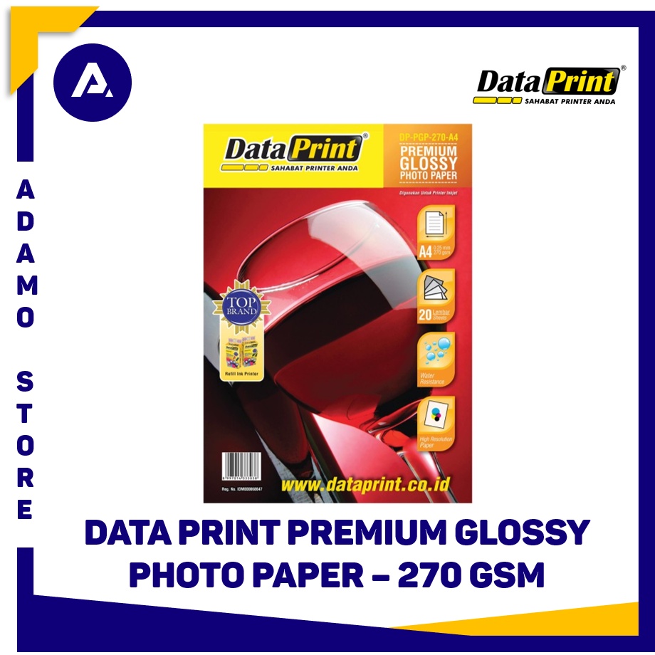 Kertas Foto A4 Data Print Premium Glossy Photo Paper A4 270gsm