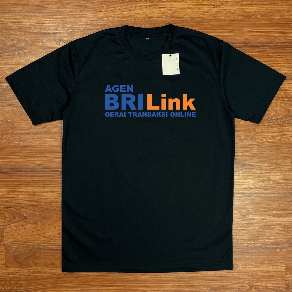 Kaos Agen BRILink Gerai Transaksi Online Lengan Pendek Katun Distro Terbaru