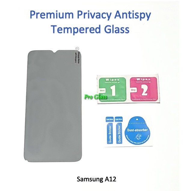 Samsung A12 Privacy Anti Spy / Antispy Premium Tempered Glass