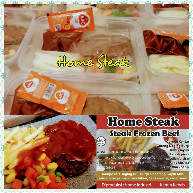 

steak frozen beef 10 box paket steak siap saji sepuluh box