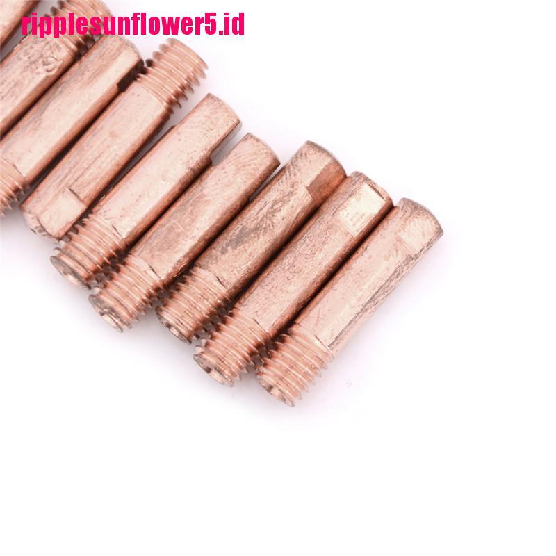 10pcs Nozzle Gas 15AK-0.8mm Mig Mag Welding Torch Warna Emas