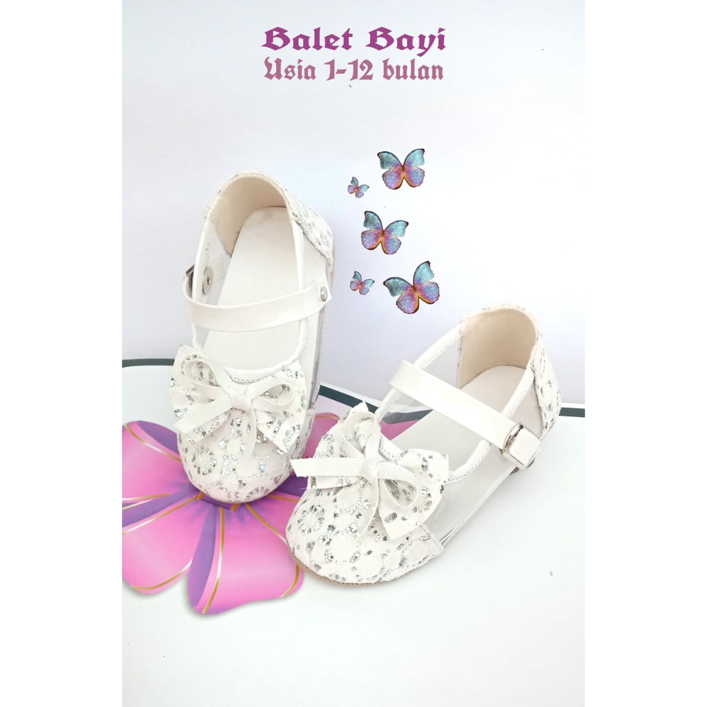 Sepatu Bayi Baby Shoes Flatshoes Sepatu Bayi Balet Mika Lucu 1-11 Bln Sepatu Bayi Cantik Murah