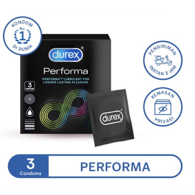 Kondom durex performa bercinta lebih tahan lama ( privasi &amp; packing dijamin aman )