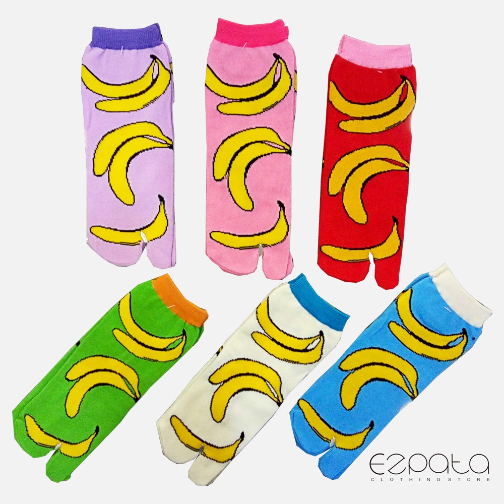 Kaos Kaki Jempol Pendek Atas mata kaki Hidden Socks Banana Termurah Random