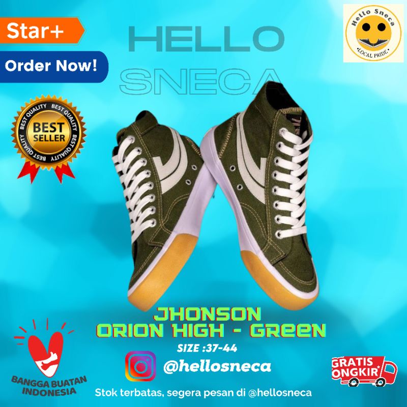 Sepatu Johnson Orion Green High Cut