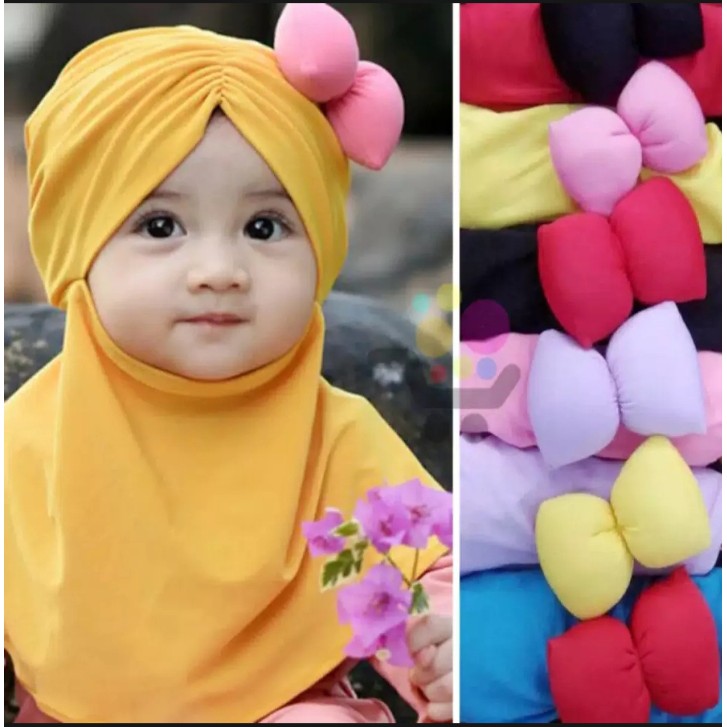 Hijab anak bayi MINI SAMPING - kerudung anak perempuan - jilbab anak terbaru