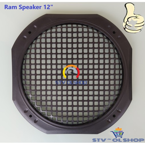 Grill Speaker 12&quot; / Ram Speaker Plastik 12 in Bingkai