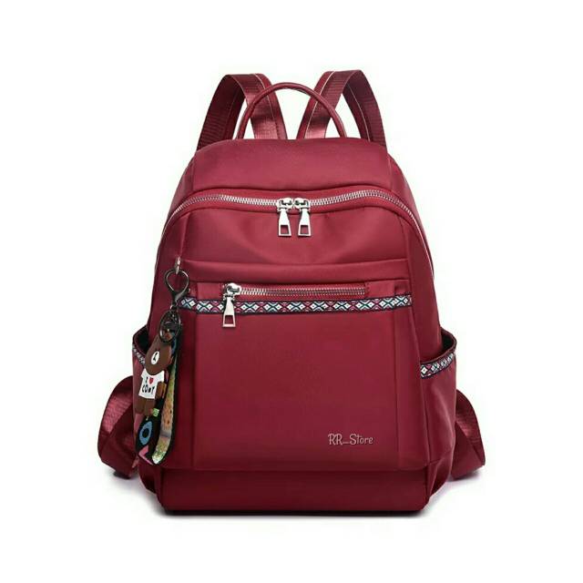 3 Warna RANSEL WANITA BURBERRY TYPE : JC TW-9332/8802 GC PISBAN POLYESTER TERBARU RED VELVET