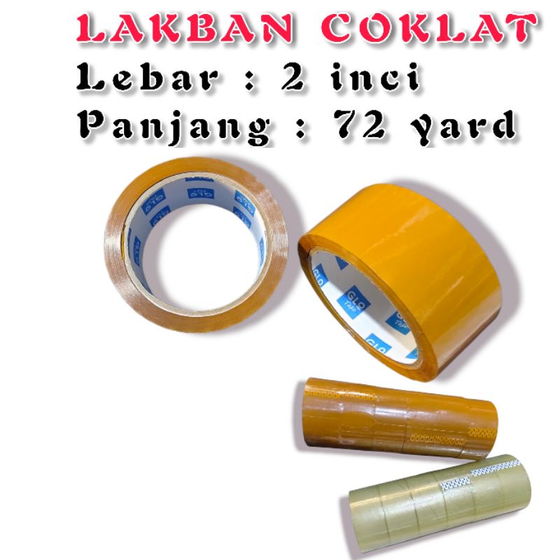 

lakban bening √ lakban coklat √ perekat 2 inci 72 yard