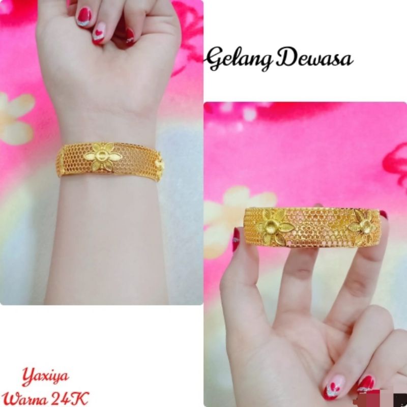 Gelang Tangan Dewasa Replika Emas24K