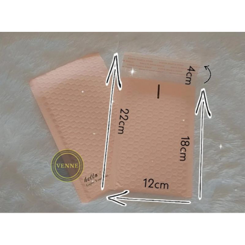 AMPLOP 12 x 22cm BUBBLE MAILER WRAP ENVELOPE ❣️VENNE ❣️RUSFET PREMIUM SATUAN POLYMAILER PACKING KUAT TERMURAH DI INDONESIA. KWALITAS NOMER 1