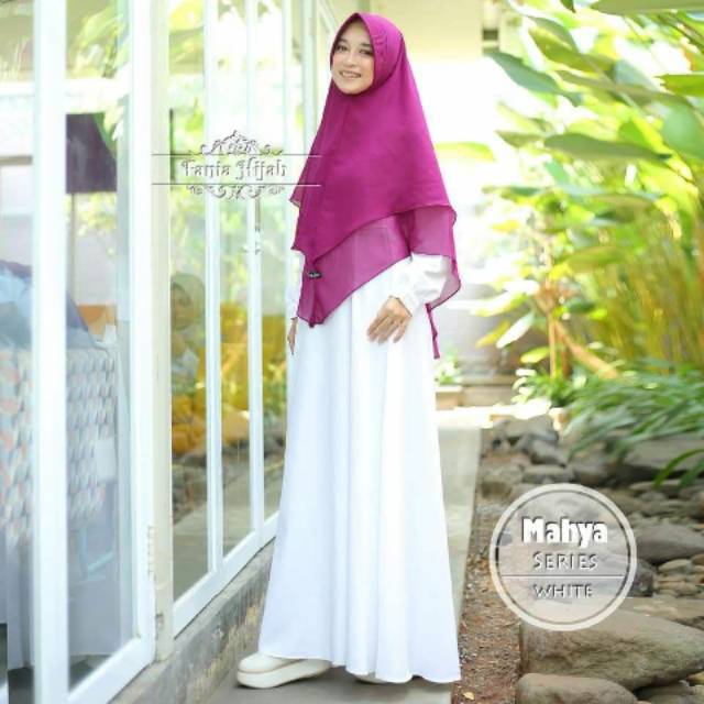 GAMIS SYARI//GAMIS TOYOBO PREMIUM//GAMIS PUTIH//GAMIS ORIGINAL FANIA HIJAB