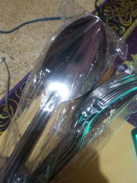 Sendok Makan List Tunggal 12pcs Stainless Steel 1.2mm Cutlery- Golden Flying Fish St001