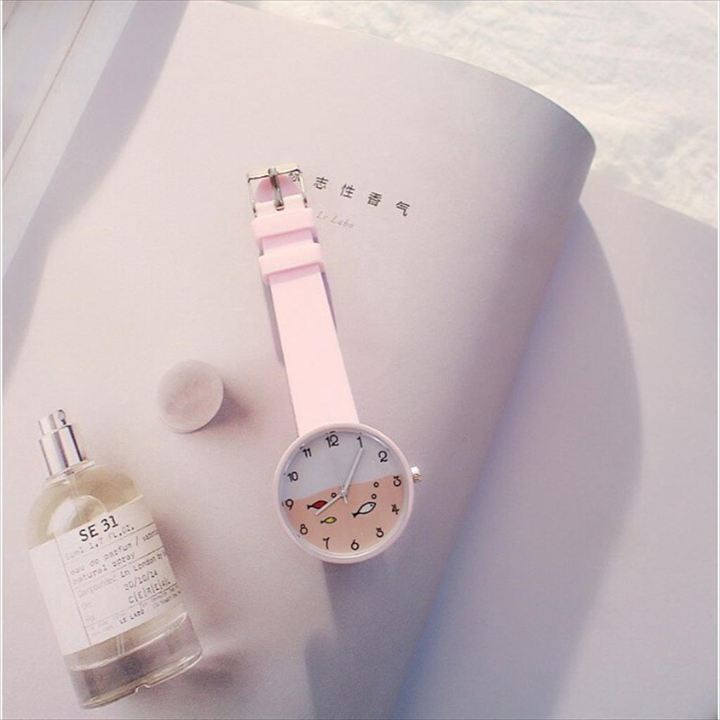 MJS 155 - Jam Tangan Wanita IKAN Warna Warni Casual Jelly Men And Women Watch