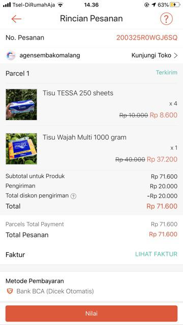 Tisu Wajah Multi 1000 Gram