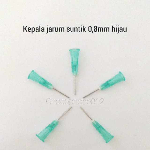 

Kepala jarum suntik 0,8mm hijau