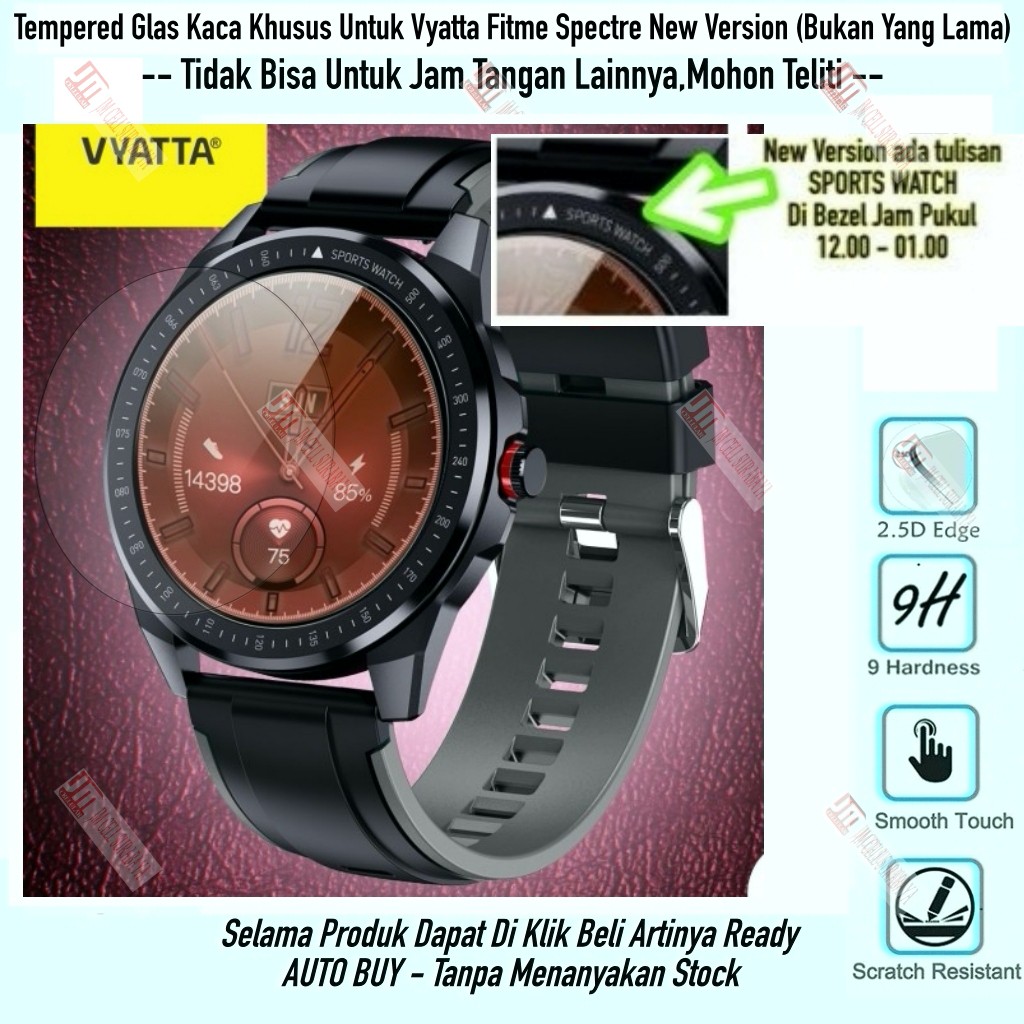 Anti Gores Vyatta FitMe Spectre New Version - Tempered Glass Kaca 9H