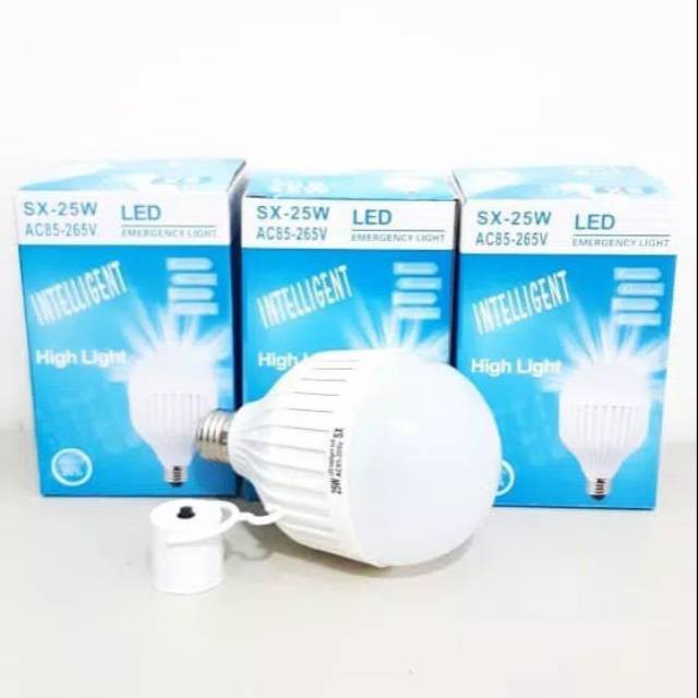 PROMO MURAH! BOHLAM LAMPU EMERGENCY MATI LAMPU 25 WATT TERANG 75WATT