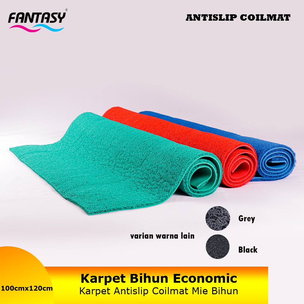 Fantasy Karpet Antislip Bihun Economic Meteran Tebal 18mm Karpet Mie Keset Kaki Alas Mobil Karpet Ke