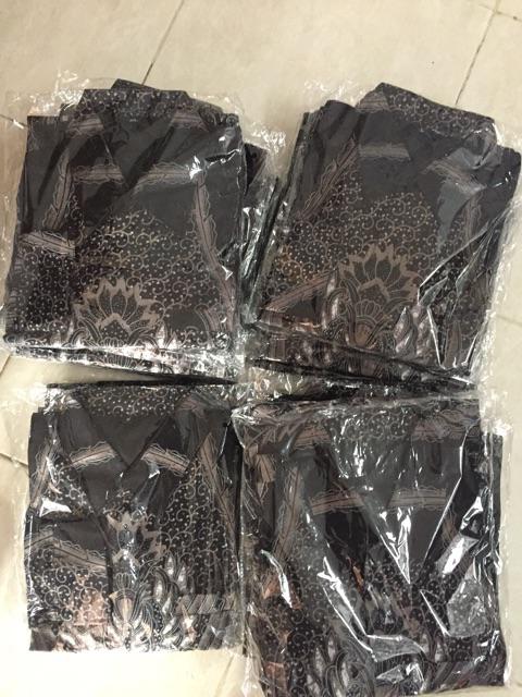 Natawilaga Kemeja Batik Pria Eksklusif Berfuring Lengan Panjang Batik Solo Katun Primisima