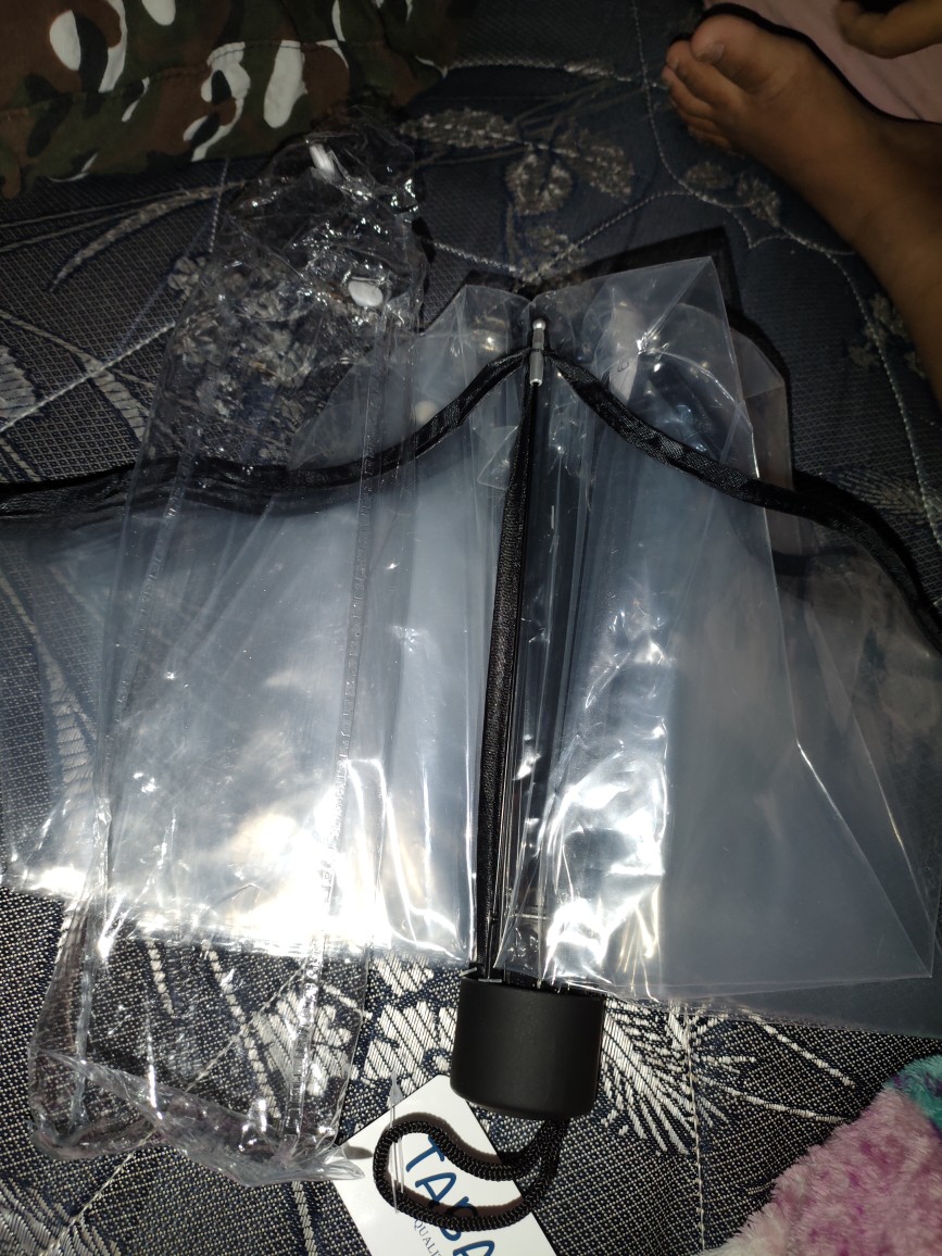 Tabasa Payung Lipat Transparan Bening