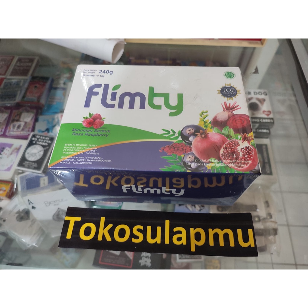 Filmty FLIMTY fiber pelangsing original 1 Box isi 16 Sachet Original