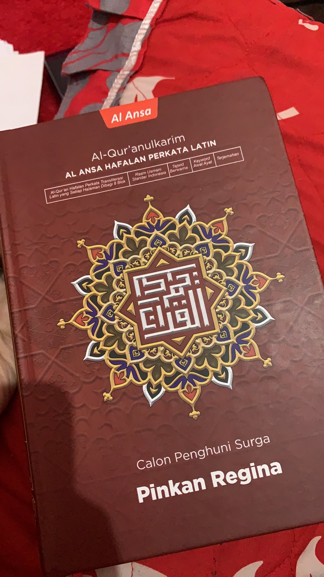 Alquran Al-ansa Motif Kembang A5 (sedang)