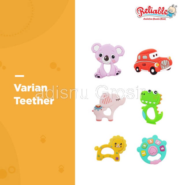 Reliable Silicone Teether Character Gigitan Bayi Karakter RAC-8899