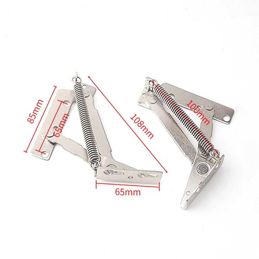 Top 2Pcs Engsel Tersembunyi Furniture Lemari 80derajat Lift Up Stay Cabinet Door Support