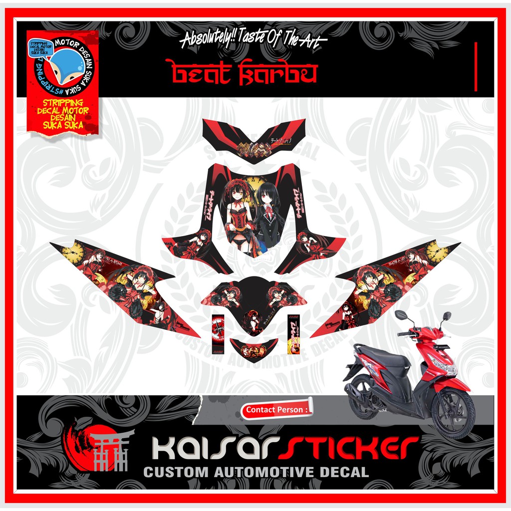 Decal Stiker Beat Karbu Anime Full Body