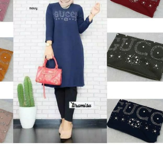 ♞ JF Atasan Tunik Kaos Babterry jumbo Tunik Terbaru Tunik Muslimah UCI MOTEK MUTIARA berkualitas ✼