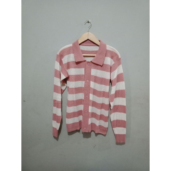 Cardigan crop sweater rajut cardigan wanita