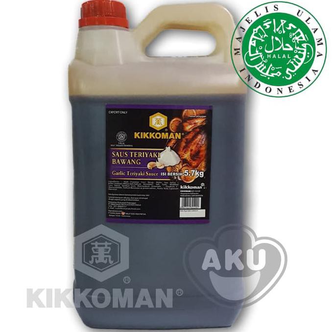 

Kikkoman Garlic Teriyaki Sauce/ Saus Garlic Teriyaki Halal 5.7 kg