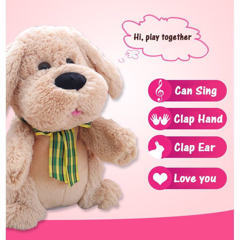 WE Boneka Music Gajah Peek a boo Gajah / Puppy Clap