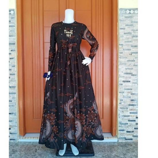 62 Gamis Jumbo Ld 140 - Gamis Sriwedari Super Jumbo - Gamis Batik Sriwedari Busui ♥➯ Harga Oo