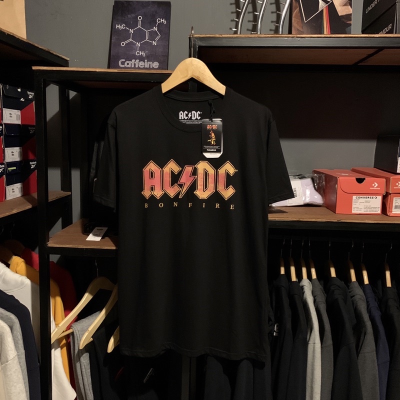 PULL&amp;BEAR AC DC BONFIRE || IRON MAIDEN TEE ( MEN's ) BNWT