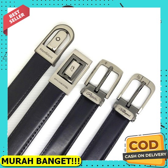 Sabuk Pria Import, Fashion,Kulit Asli,Gesper Otomatis,Ikat Pinggang Pria Belt Gesper Pria Dewasa Ker