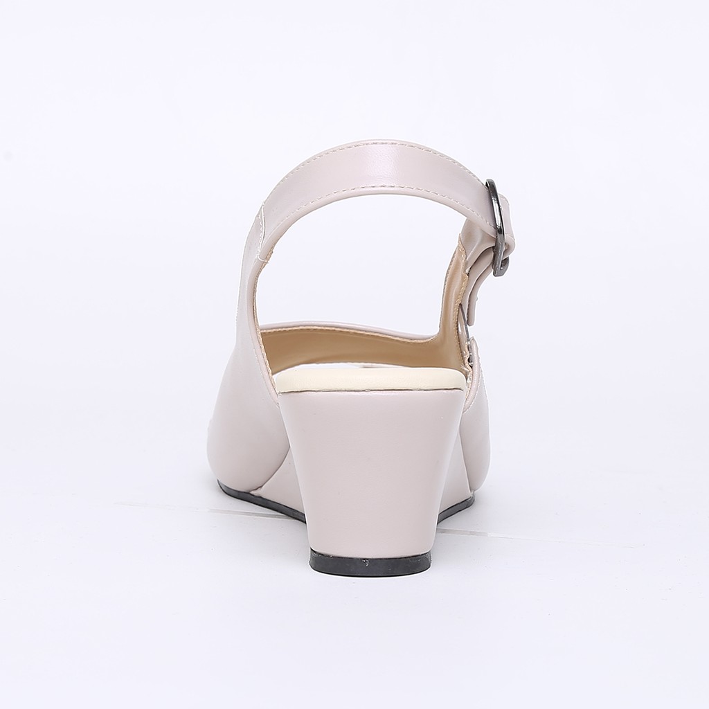 Raindoz Hak 4 cm - Sandal Tali Wanita Wedges Semi Formal Pesta Kondangan Original Terbaru - Cream-4